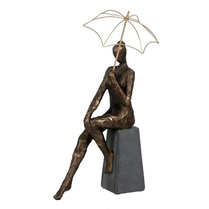 Figura mujer con paraguas